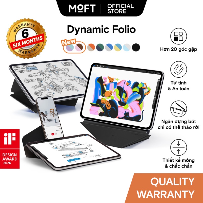 Case MOFT Dynamic Folio cho iPad Mini